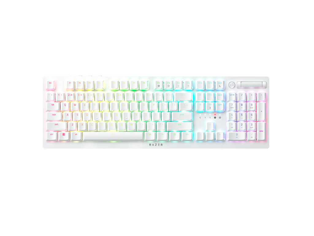 Клавіатура бездротова Razer DeathStalker V2 Pro Wireless Purple Switch ENG White (RZ03-04363500-R3M1) 